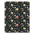 Vintage Floral Garden With Roses Rug