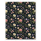 Vintage Floral Garden With Roses Rug