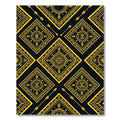 Gold Southwestern Geometric Diamond Wall Decor Rug