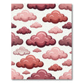 Pink Cloudscape Pattern Seamless Rug