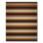 Rich Earthy Horizontal Bands Rug