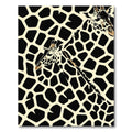 Abstract Giraffe Spot Black Cream Rug