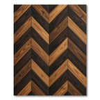 Wood Grain Chevron Natural Tones Rug