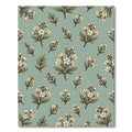 Delicate White Blossom Botanical Arrangement Rug