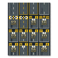 Retro Race Track Number Box Rug