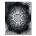 Monochromatic Gradient Layered Rings Rug