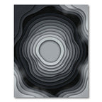 Monochromatic Gradient Layered Rings Rug