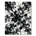 Black Ink Splatter Explosion Rug