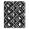 Monochromatic Geometric Diamond Composition Rug