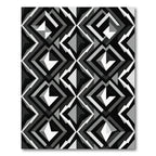 Monochromatic Geometric Diamond Composition Rug
