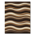 Earthy Tones Layered Wave Rug