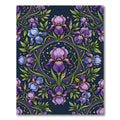 Floral Iris Celestial Mandala Rug