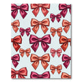 Charming Satin Bows in Coral Pink Rug