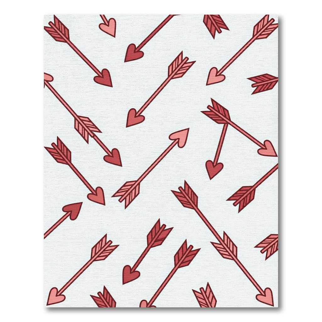 Red Cupid Arrows Scatter Rug