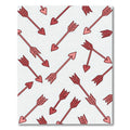 Red Cupid Arrows Scatter Rug