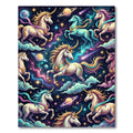 Whimsical Cosmic Unicorn Galaxy Celestial Rug