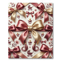 Graceful Rose Gold Bow Baby Keepsake Rug