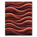 Fiery Red Wave Flow Rug