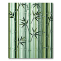 Serene Sage Bamboo Forest Art Rug