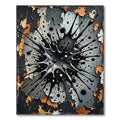 Black Splash Dynamic Explosion Rug