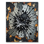 Black Splash Dynamic Explosion Rug