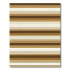 Neutral Hues Parallel Lines Rug