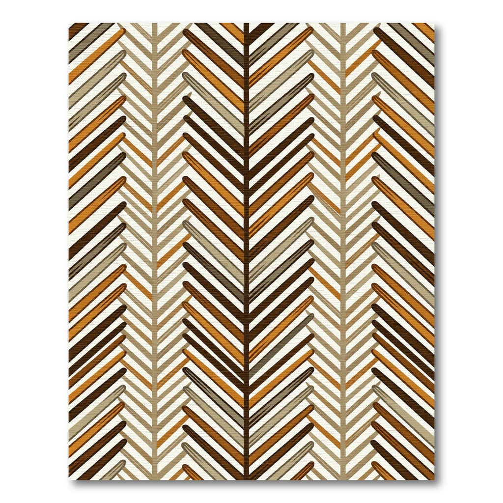 Earthy Tones Zigzag Chevron Rug