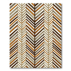 Earthy Tones Zigzag Chevron Rug