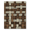Woven Texture Earth Tones Rug