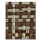 Woven Texture Earth Tones Rug