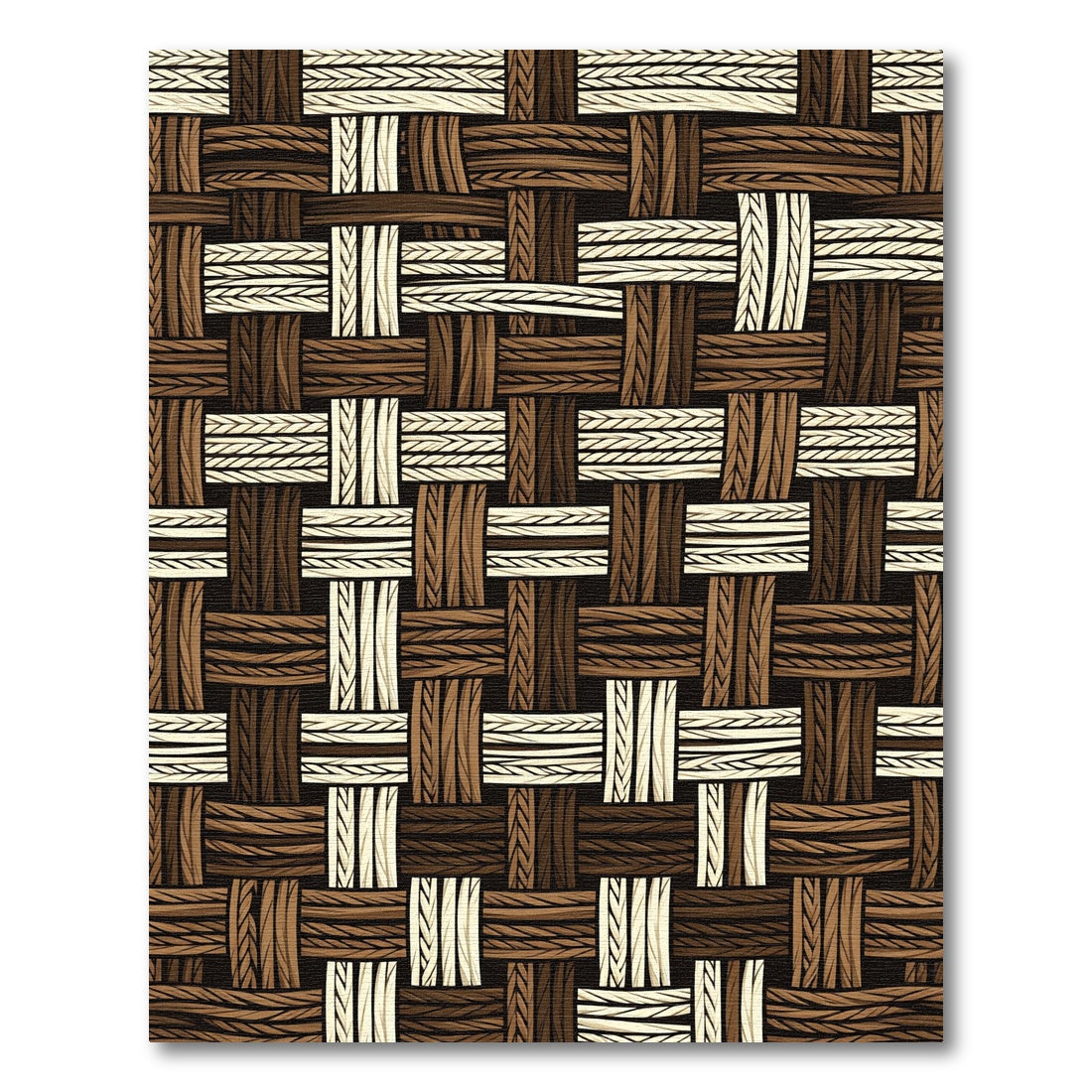 Woven Texture Earth Tones Rug