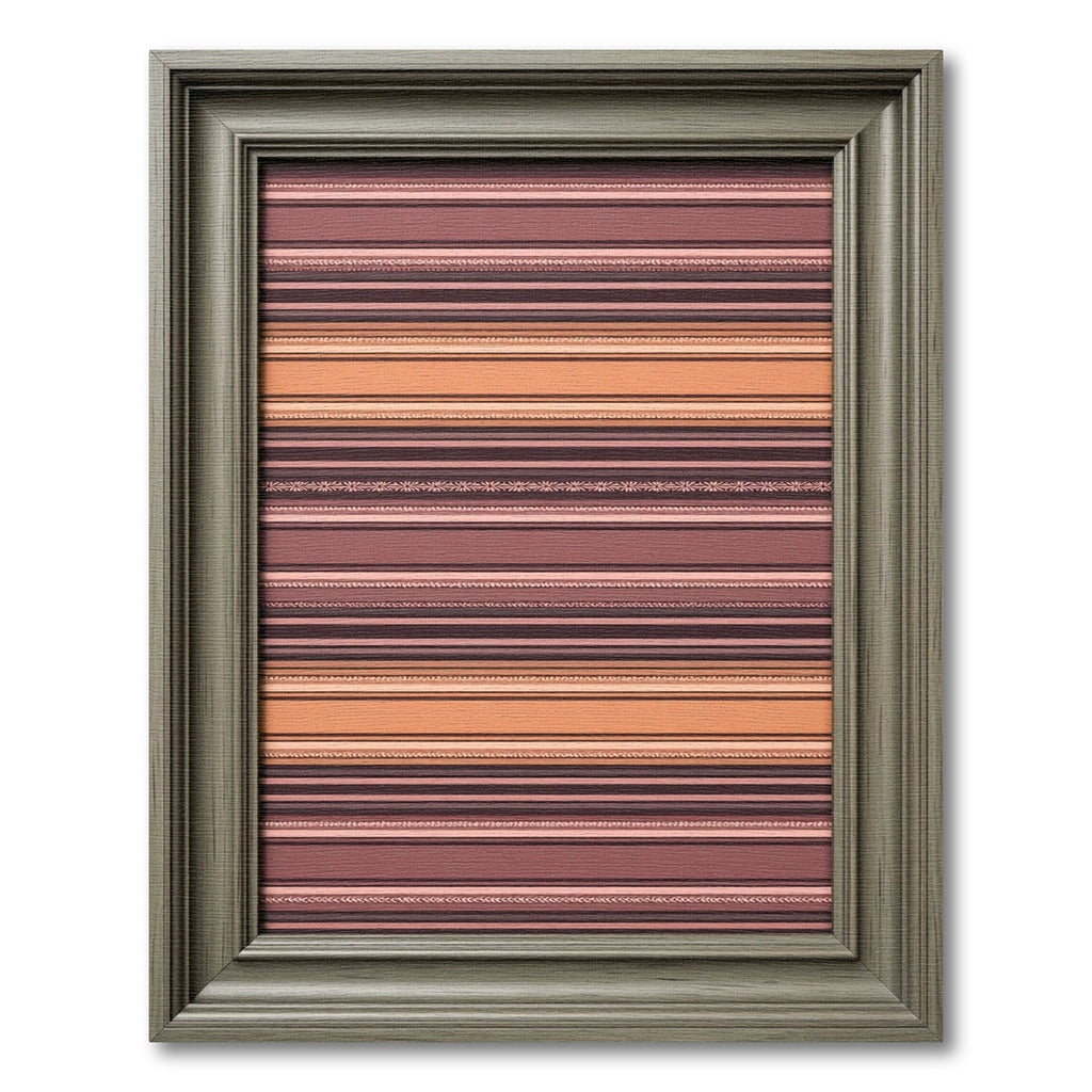 Warm Tones Horizontal Banded Rug