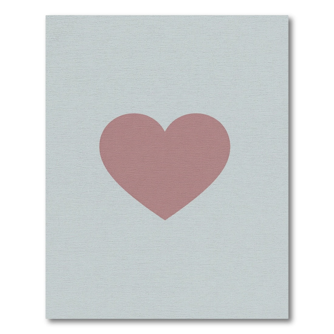 Dusty Rose Heart Centered Rug