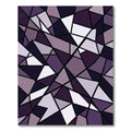 Purple Geometric Fragment Abstract Rug