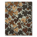 Earthy Toned Leaf Vine Overlay Rug