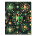 Atomic Retro Starburst Sage Gold Rug