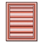 Warm Terracotta Gradient Stripe Rug