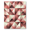 Rose Gold Geometric Facet Rug