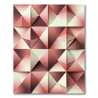 Rose Gold Geometric Facet Rug