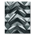 Monochromatic Geometric Layered Triangle Rug