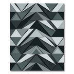 Monochromatic Geometric Layered Triangle Rug