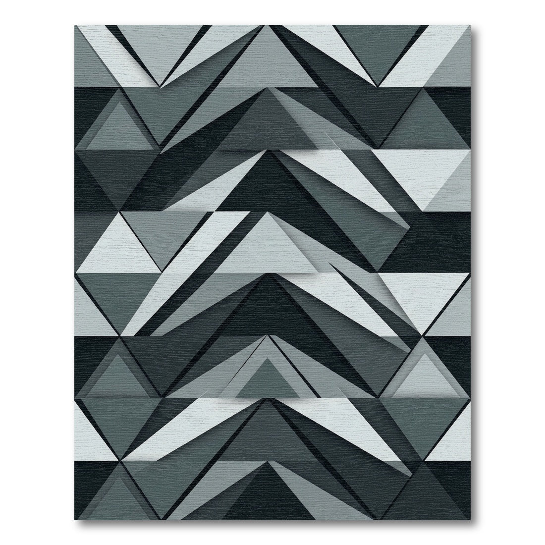 Monochromatic Geometric Layered Triangle Rug