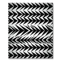 Black White Chevron Arrow Rug