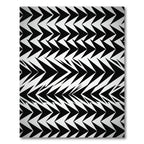 Black White Chevron Arrow Rug
