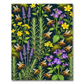 Golden Bee and Wildflower Meadow Rug