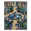 Azure Ornate Fountain Versailles Garden Rug