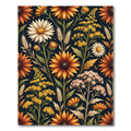 Golden Harvest Sunflower Meadow Floral Rug