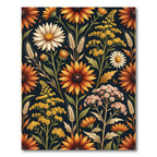 Golden Harvest Sunflower Meadow Floral Rug