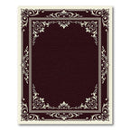 Ornate Cream Flourish Border Rug
