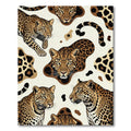 Leopard Spots Animal Print Collage Rug